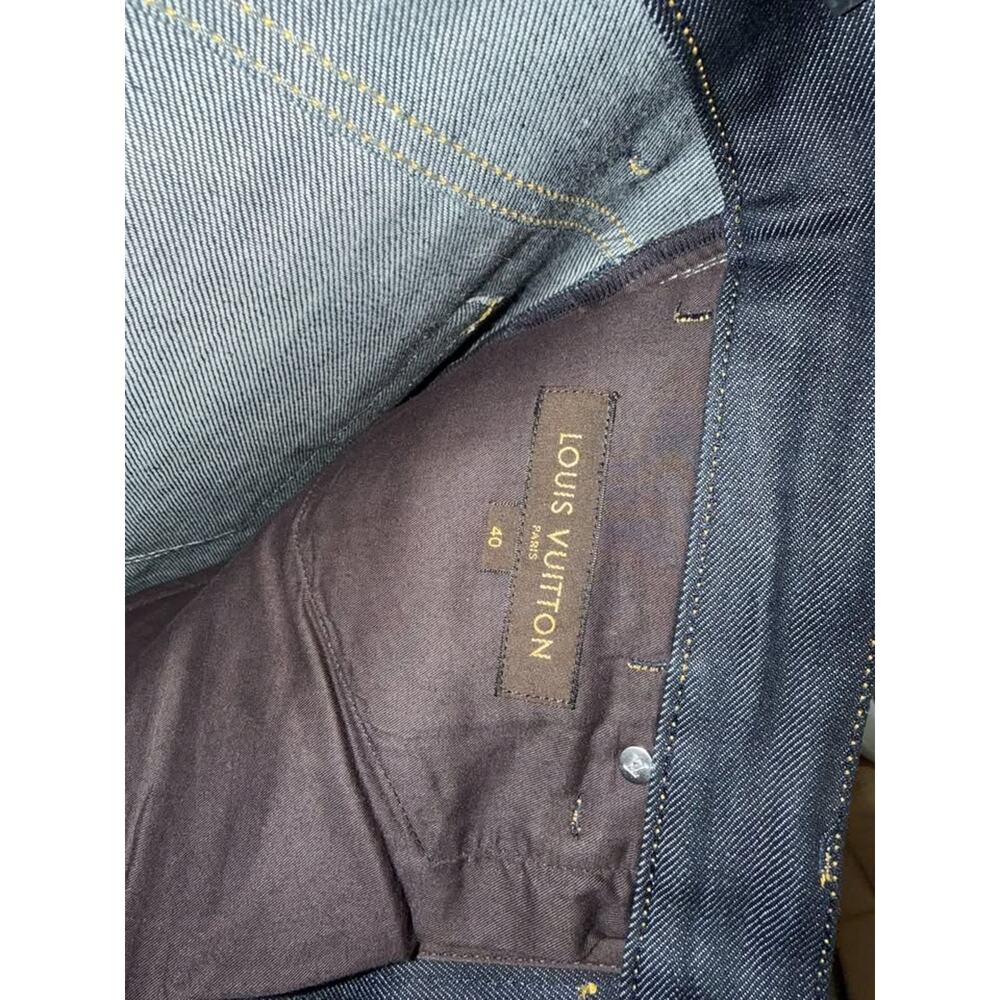 Louis Vuitton Men's Jeans Eu 40 33.5" Waist Authentic New Dark Indigo Italy View 6